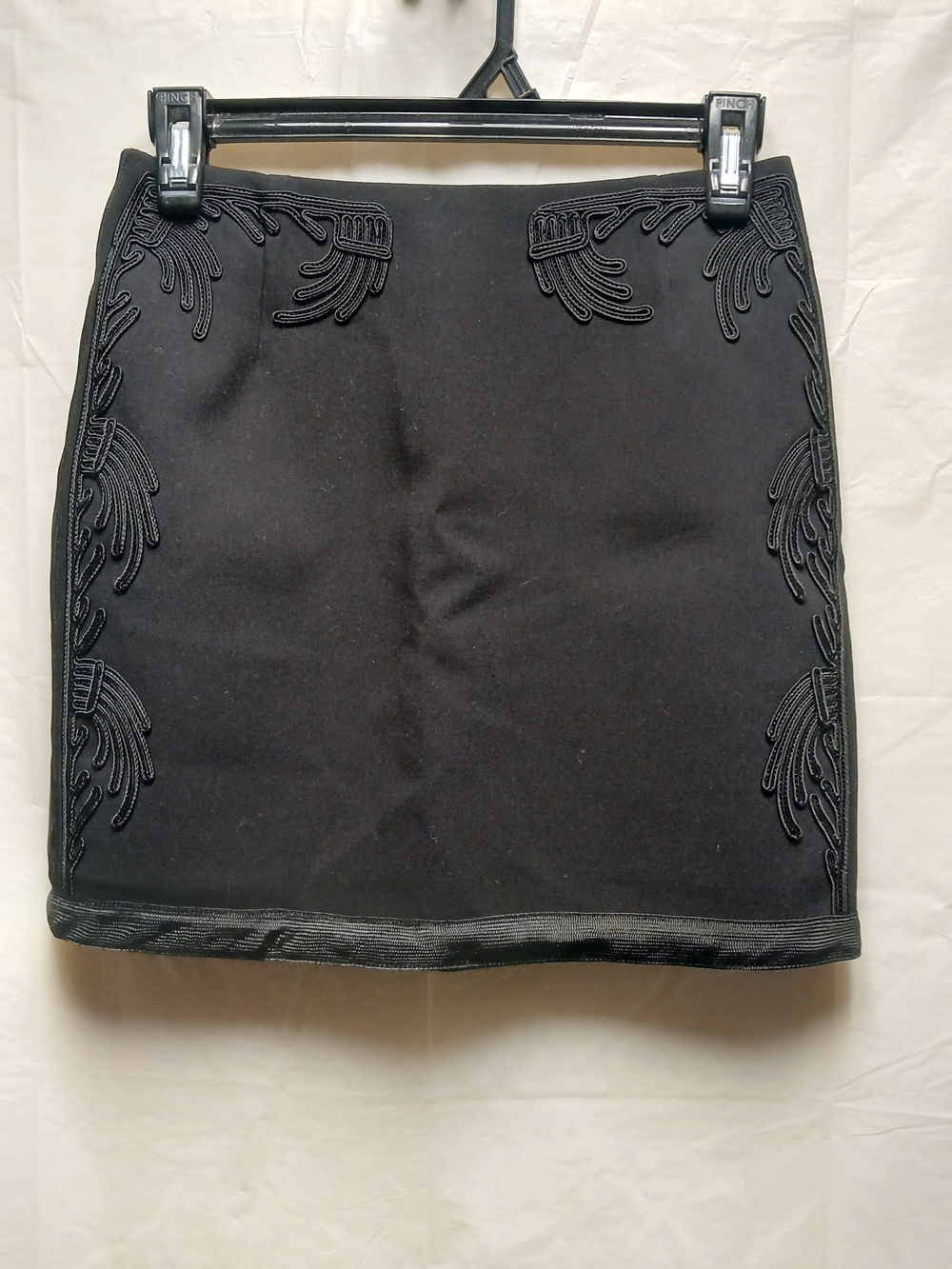 H&M Black Embellished Mini Skirt - Classic Evening Style